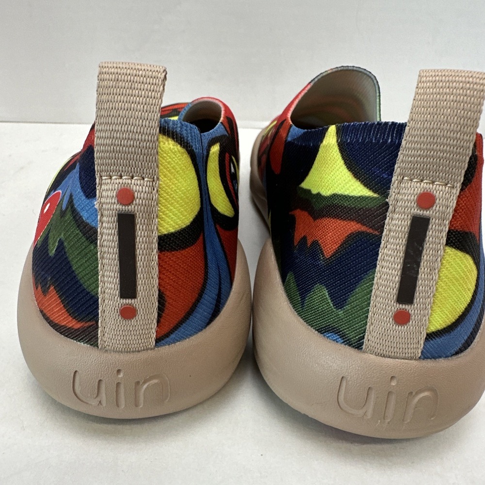 UIN  Art Travel Women Slip On Shoes Colorful Picasso Loafers Size 8 - Picture 6 of 6